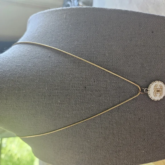 Repurposed CC Gold Pendant Necklace - Picture 9 of 13